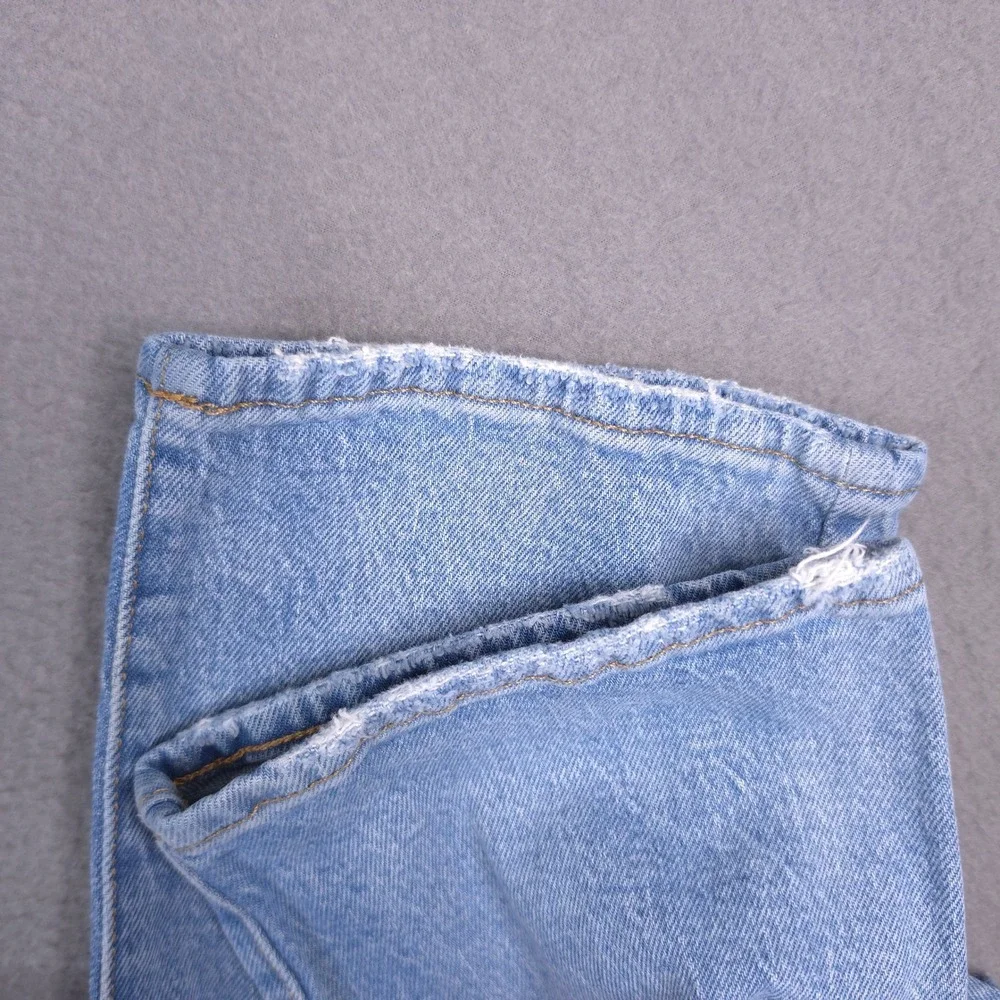 Aeropostale Jeans Slim Distressed Ripped Light Wash 36x30 Cotton Stretch Denim
